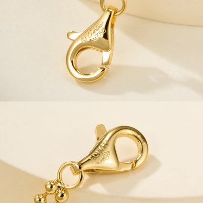 [LUCKY LOVE]TRINITY LARGE FULL DIAMOND  NECKLACE