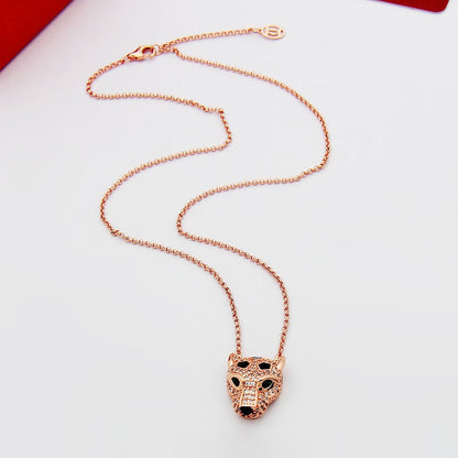 [LUCKY LOVE]PANTHERE FULL DIAMOND NECKLACE