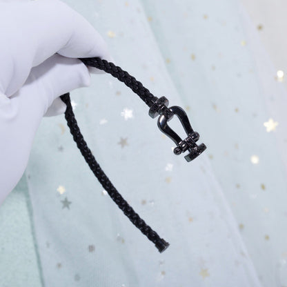 [LUCKY LOVE]FORCE LARGE SERIES HORSESHOE BLACK SAMURAI BRACELET