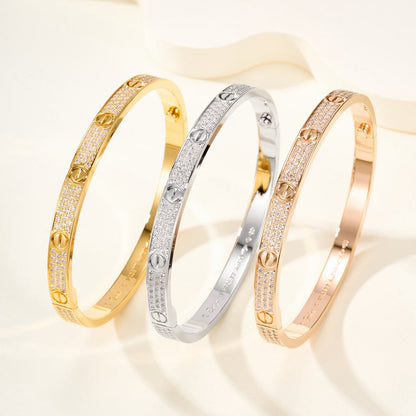 [LUCKY LOVE]LOVE BRACELET 4.8MM DIAMOND-PAVED