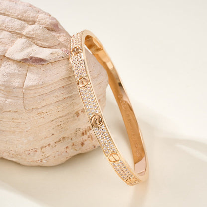 [LUCKY LOVE]LOVE BRACELET 4.8MM DIAMOND-PAVED