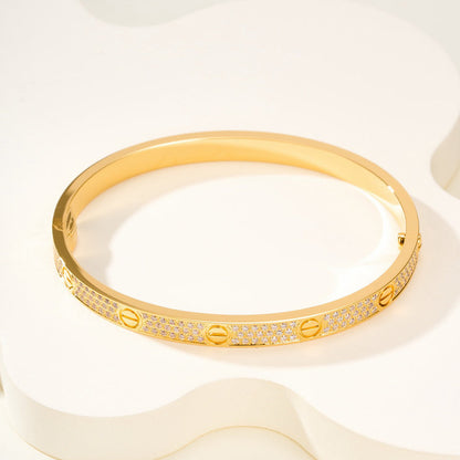 [LUCKY LOVE]LOVE BRACELET 4.8MM DIAMOND-PAVED