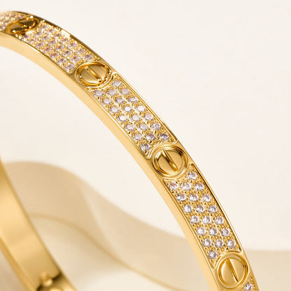 [LUCKY LOVE]LOVE BRACELET 4.8MM DIAMOND-PAVED