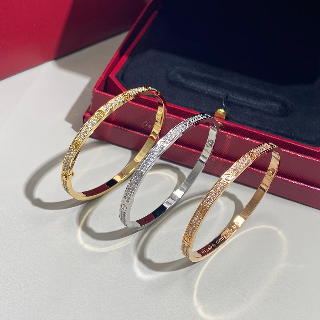 [LUCKY LOVE]LOVE BRACELET 3.65MM DIAMOND-PAVED