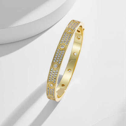 [LUCKY LOVE]LOVE BRACELET 6.1MM DIAMOND-PAVED 10 BIG DIAMONDS
