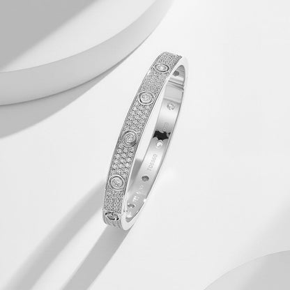 [LUCKY LOVE]LOVE BRACELET 6.1MM DIAMOND-PAVED 10 BIG DIAMONDS
