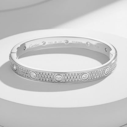 [LUCKY LOVE]LOVE BRACELET 6.1MM DIAMOND-PAVED 10 BIG DIAMONDS