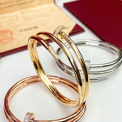 [LUCKY LOVE]JUSTE BRACELET 3.5MM DOUBLE ROW DIAMOND