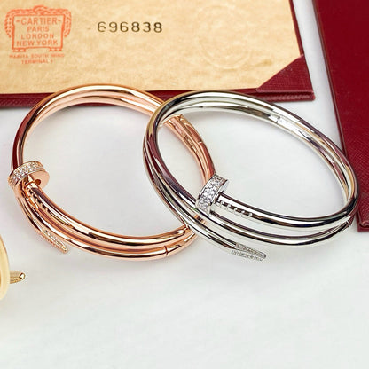 [LUCKY LOVE]JUSTE BRACELET 3.5MM DOUBLE ROW DIAMOND