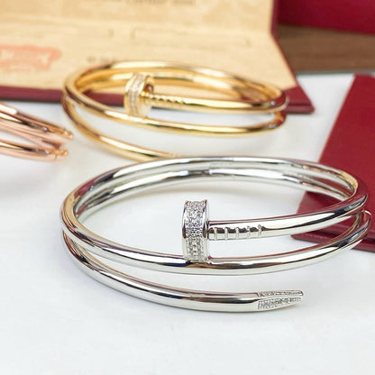 [LUCKY LOVE]JUSTE BRACELET 3.5MM DOUBLE ROW DIAMOND