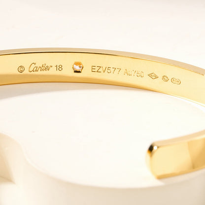 [LUCKY LOVE]LOVE BRACELET 6.1MM 1 DIAMOND OPEN CUFF