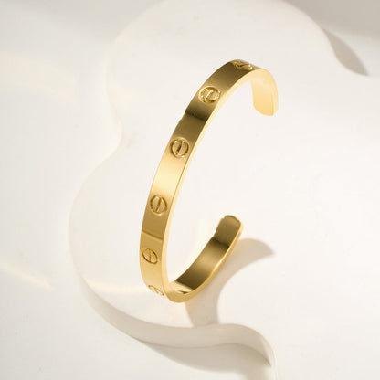 [LUCKY LOVE]LOVE BRACELET 6.1MM OPEN CUFF