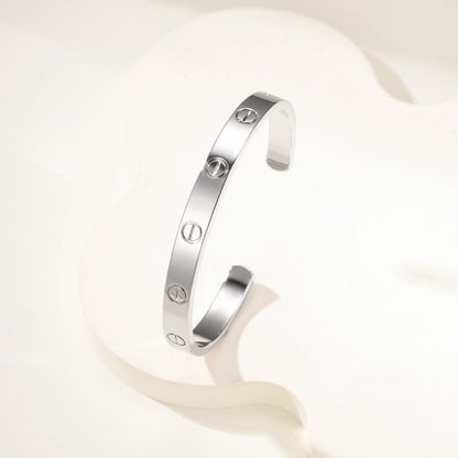 [LUCKY LOVE]LOVE BRACELET 6.1MM OPEN CUFF