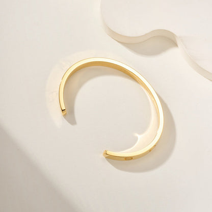 [LUCKY LOVE]LOVE BRACELET 6.1MM OPEN CUFF