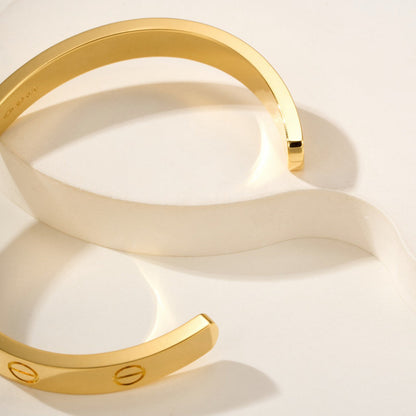 [LUCKY LOVE]LOVE BRACELET 6.1MM OPEN CUFF