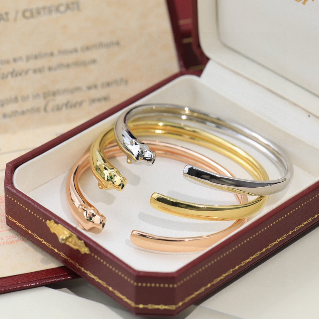 [LUCKY LOVE]PANTHERE OPEN BRACELET