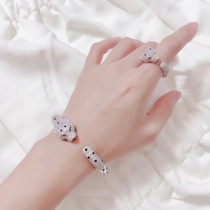 [LUCKY LOVE]PANTHERE BIG BRACELET DIAMONDS