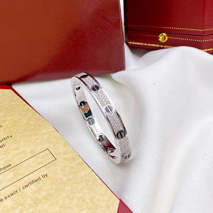 [LUCKY LOVE]LOVE BRACELET 6.1MM DIAMOND-PAVED CERAMIC