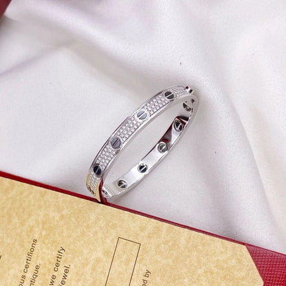 [LUCKY LOVE]LOVE BRACELET 6.1MM DIAMOND-PAVED CERAMIC