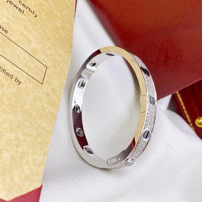 [LUCKY LOVE]LOVE BRACELET 6.1MM DIAMOND-PAVED CERAMIC