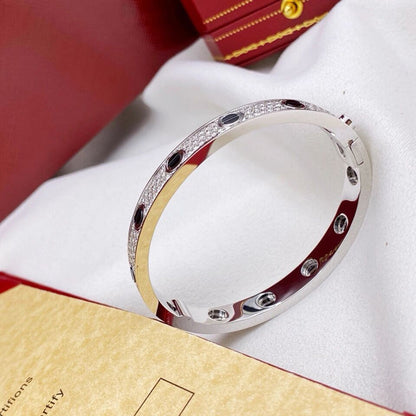 [LUCKY LOVE]LOVE BRACELET 6.1MM DIAMOND-PAVED CERAMIC