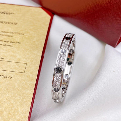 [LUCKY LOVE]LOVE BRACELET 6.1MM DIAMOND-PAVED CERAMIC