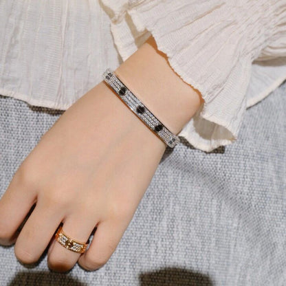 [LUCKY LOVE]LOVE BRACELET 6.1MM DIAMOND-PAVED CERAMIC