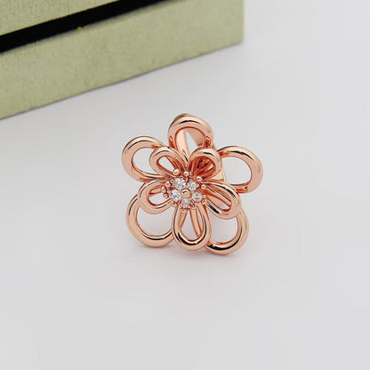 [LUCKY LOVE] FLOWERLACE RING 5 DIAMONDS