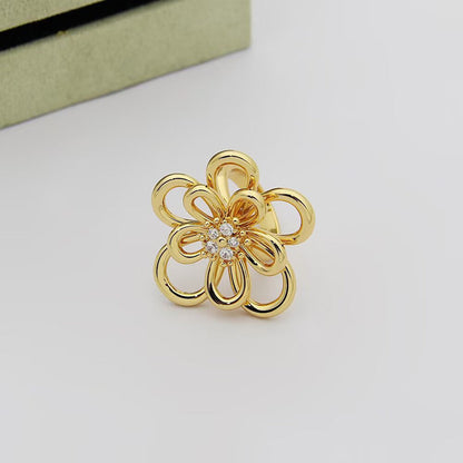 [LUCKY LOVE] FLOWERLACE RING 5 DIAMONDS