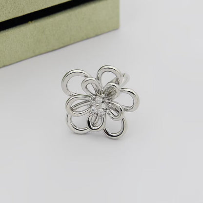 [LUCKY LOVE] FLOWERLACE RING 5 DIAMONDS