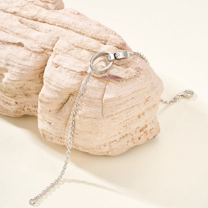 [LUCKY LOVE]LOVE BRACELET DOUBLE RING