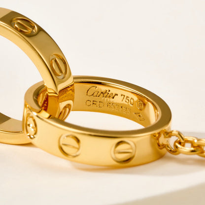 [LUCKY LOVE]LOVE BRACELET DOUBLE RING