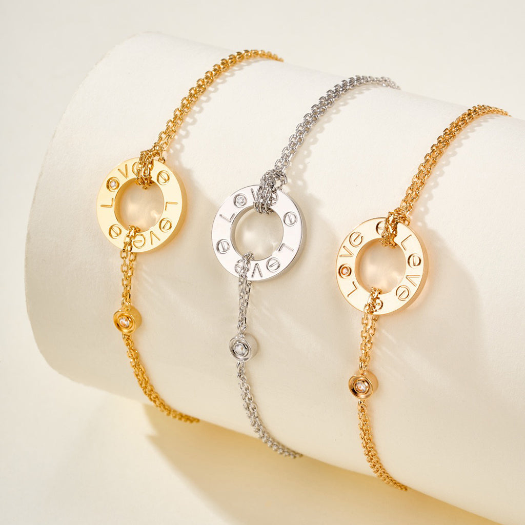 [LUCKY LOVE]LOVE BRACELET 2 DIAMOND