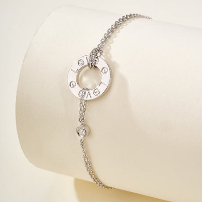 [LUCKY LOVE]LOVE BRACELET 2 DIAMOND