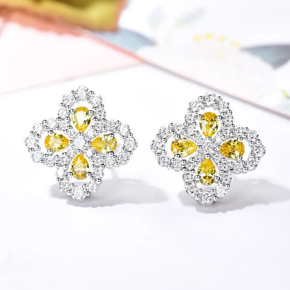 [LUCKY LOVE]LOOP EARRINGS FULL MOTIF DIAMOND 16MM