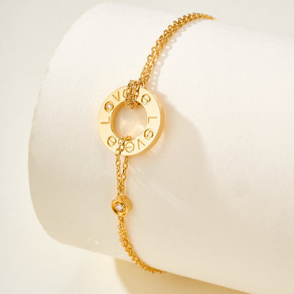 [LUCKY LOVE]LOVE BRACELET 2 DIAMOND