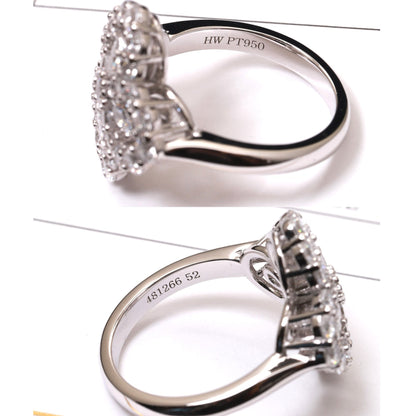 [LUCKY LOVE]LOOP RING FULL MOTIF DIAMOND 16MM SILVE