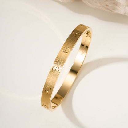 [LUCKY LOVE]LOVE BRACELET 6.1MM BRUSHED
