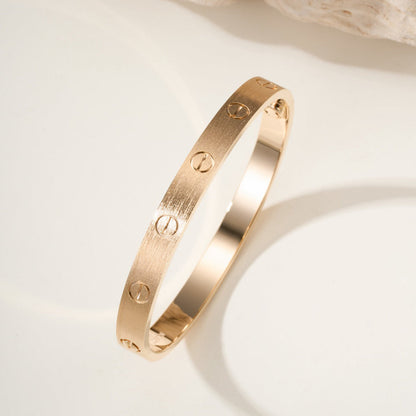 [LUCKY LOVE]LOVE BRACELET 6.1MM BRUSHED