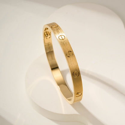 [LUCKY LOVE]LOVE BRACELET 6.1MM BRUSHED