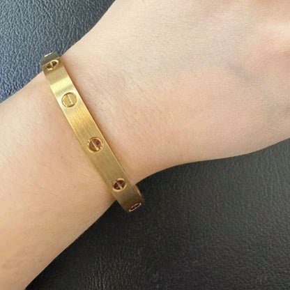 [LUCKY LOVE]LOVE BRACELET 6.1MM BRUSHED