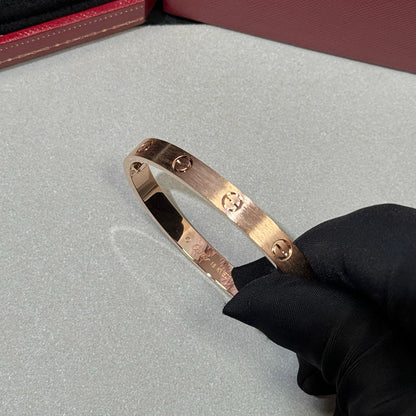 [LUCKY LOVE]LOVE BRACELET 6.1MM BRUSHED