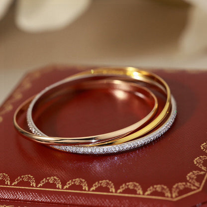 [LUCKY LOVE]TRINITY 2.8MM SMALL BRACELET