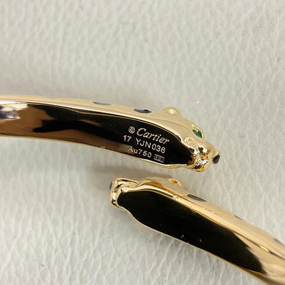 [LUCKY LOVE]PANTHERE DOUBLE HEADED OPEN BRACELET