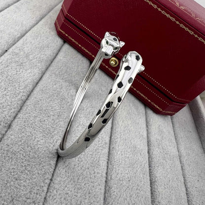 [LUCKY LOVE]PANTHERE DOUBLE HEADED OPEN BRACELET