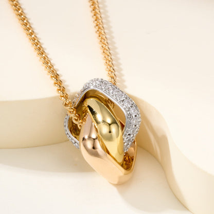 [LUCKY LOVE]TRINITY CUSHION NECKLACE COLLECTION
