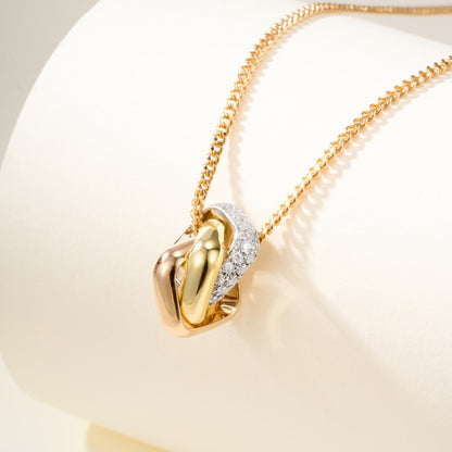 [LUCKY LOVE]TRINITY CUSHION NECKLACE COLLECTION