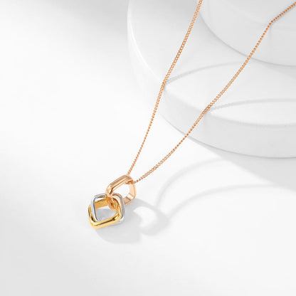 [LUCKY LOVE]TRINITY CUSHION NECKLACE COLLECTION