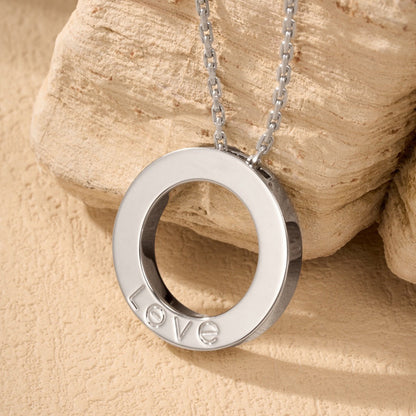 [LUCKY LOVE]LOVE NECKLACE 16MM  FULL DIAMOND