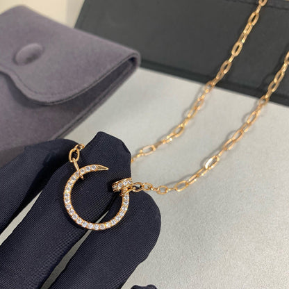 [LUCKY LOVE]JUSTE NECKLACE FULL DIAMONDS